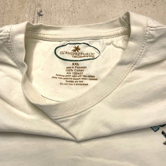 Island Republic‎ Men's 100% Cotton Short Sleeve T-shirt Caribbean; XXL - Picture 4 of 4